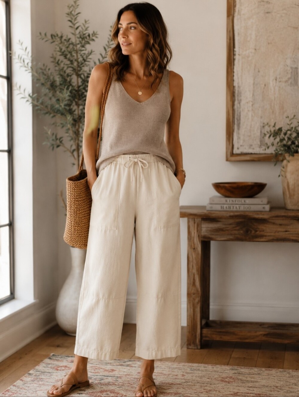 J. Crew Relaxed Utility Wide-leg Pant In Cotton Blend